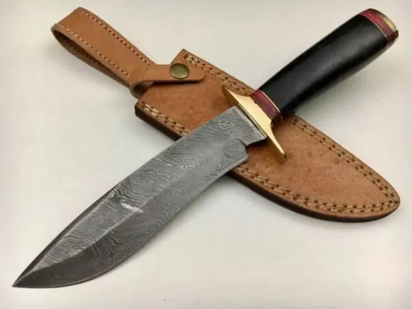 Custom Bowie Knife With Black Micarta Handle BK 45 1