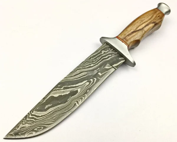 Custom Bowie Knife With Walnut Wood Handle Bk 47 2