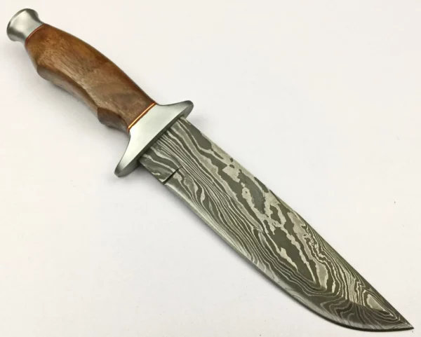 Custom Bowie Knife With Walnut Wood Handle Bk 47 3 1
