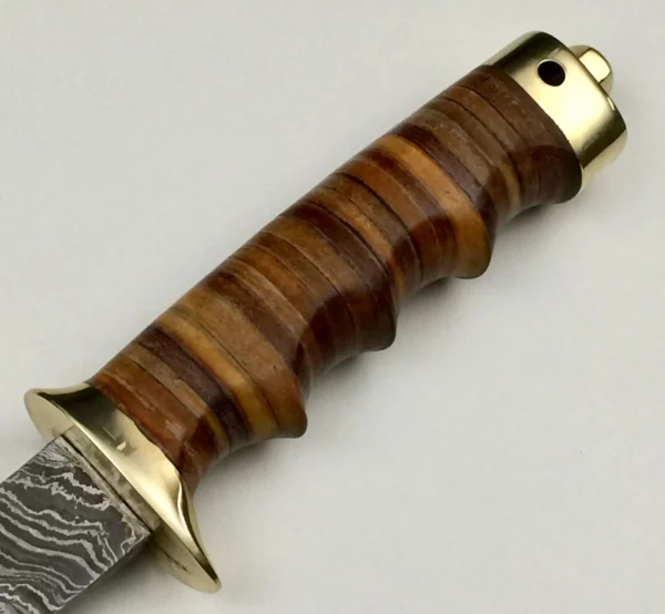 Custom Bowie Knife with Brass Guard Bk 43 4