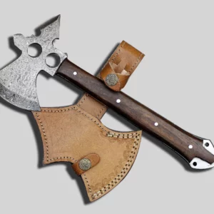 Custom Damascus Axe With Walnut Wood Handle Ax 48 1