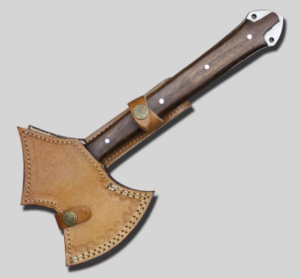 Custom Damascus Axe With Walnut Wood Handle Ax 48 5