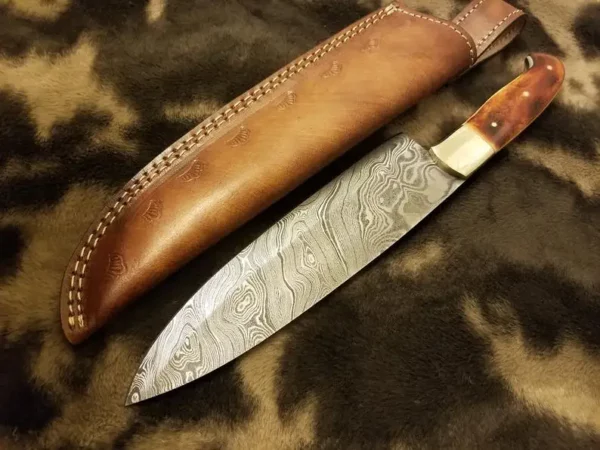 Custom Damascus Chef Knife CK 38 1