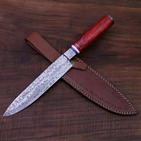 Custom Damascus Chef Knife Ck 22 1