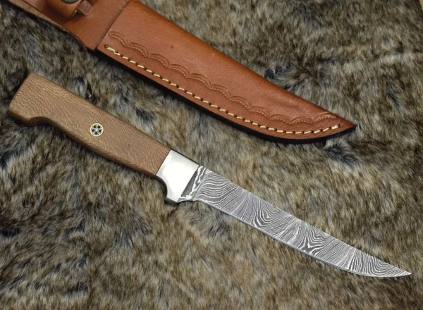 Custom Damascus Fillet Knife FF 30