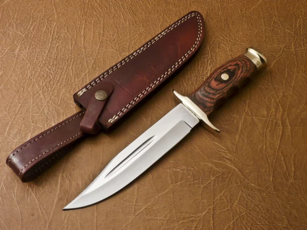 Custom Hand Made D2 Steel Hunting Knifes with Amazing Wood Handle BK 26 2