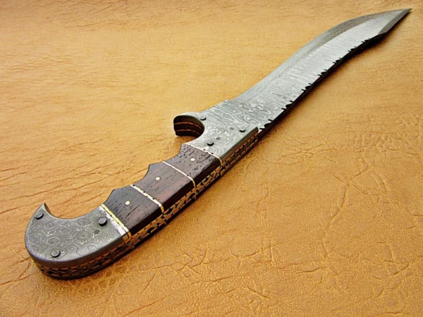Custom Hand Made Damascus Steel Beautiful Bowie Knife BK 38 7