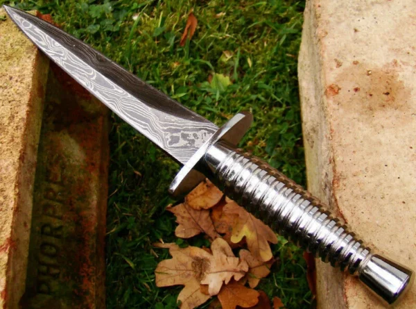 Custom Hand Made Damascus Steel Beautiful Dagger Knife with Damascus Handle DK 10 2