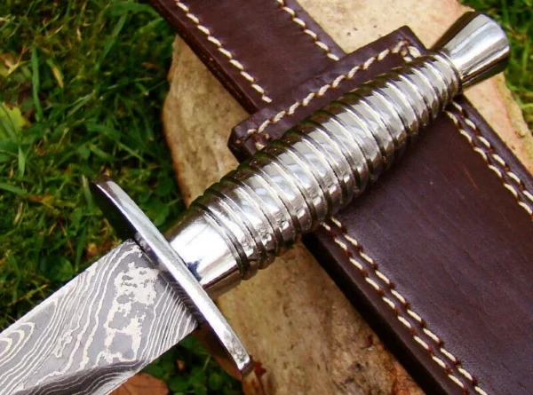 Custom Hand Made Damascus Steel Beautiful Dagger Knife with Damascus Handle DK 10 4