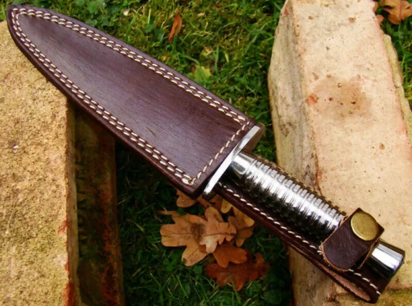 Custom Hand Made Damascus Steel Beautiful Dagger Knife with Damascus Handle DK 10 6