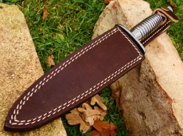 Custom Hand Made Damascus Steel Beautiful Dagger Knife with Damascus Handle DK 10 7