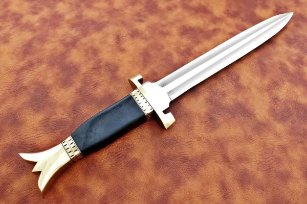 Custom Hand Made Damascus Steel Beautiful Dagger Knife with Micarta Handle DK 8 2