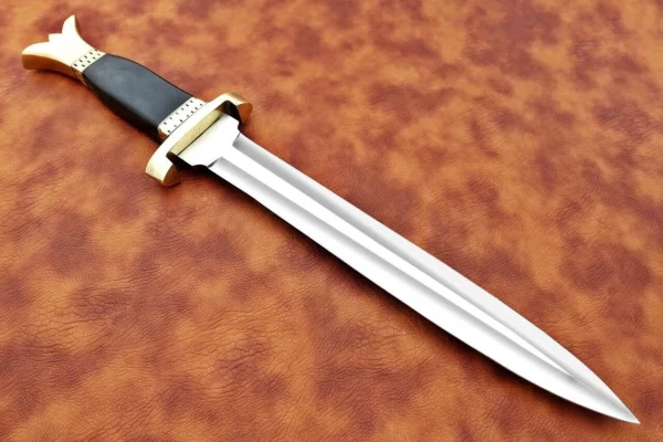 Custom Hand Made Damascus Steel Beautiful Dagger Knife with Micarta Handle DK 8 3