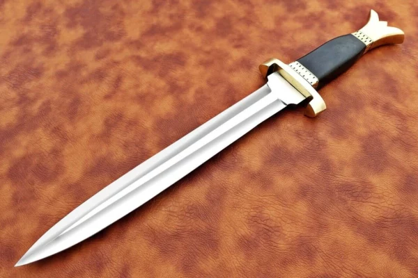 Custom Hand Made Damascus Steel Beautiful Dagger Knife with Micarta Handle DK 8 4