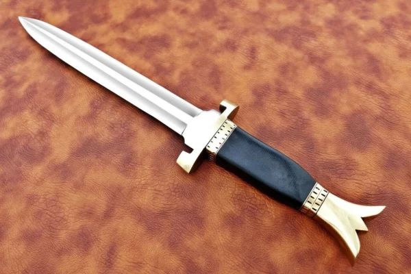 Custom Hand Made Damascus Steel Beautiful Dagger Knife with Micarta Handle DK 8 5