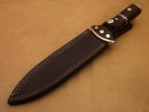 Custom Hand Made Damascus Steel Beautiful Dagger Knife with Wood Handle DK 2 8