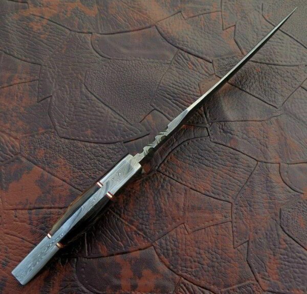 Custom Hand Made Damascus Steel Hunting Bowie Knife BK 29 3