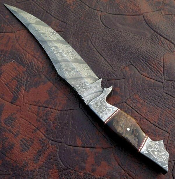 Custom Hand Made Damascus Steel Hunting Bowie Knife BK 29 6