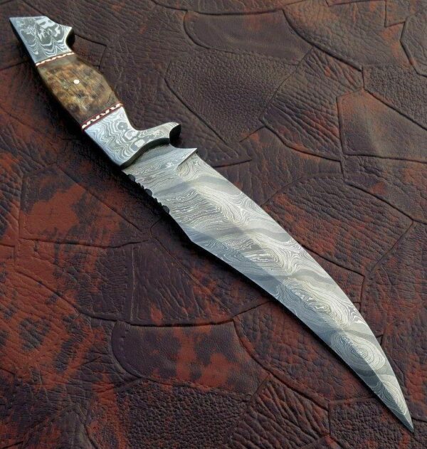Custom Hand Made Damascus Steel Hunting Bowie Knife BK 29 9