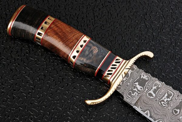 Custom Hand Made Damascus Steel Hunting Bowie Knife BK 35 4
