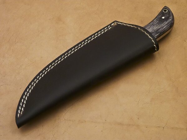 Custom Hand Made Damascus Steel Hunting Skinner Knife with Wood Handle HK 22 7