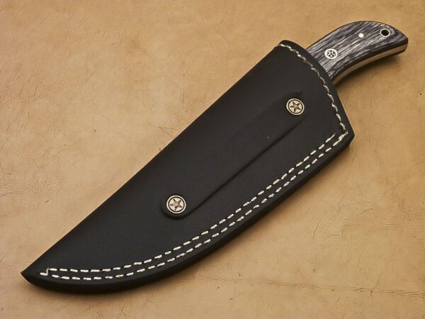 Custom Hand Made Damascus Steel Hunting Skinner Knife with Wood Handle HK 22 8