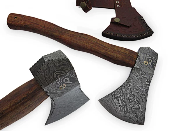 Custom Hand Made Damascus Steel Viking Hunting Amazing Axe AX 11 1