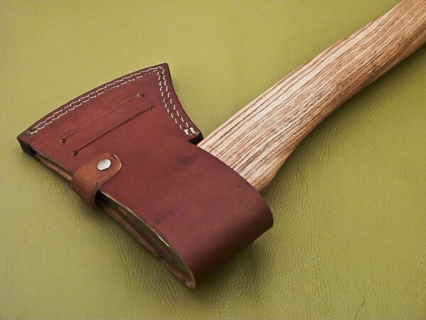 Custom Handmade D2 Steel Etched Axe Head with Olive Wood Handle AX 28 8