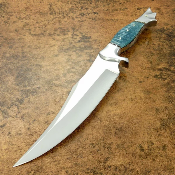 Custom Handmade D2 Steel Fish Style Amazing Hunting Bowie Knife BK 30 1