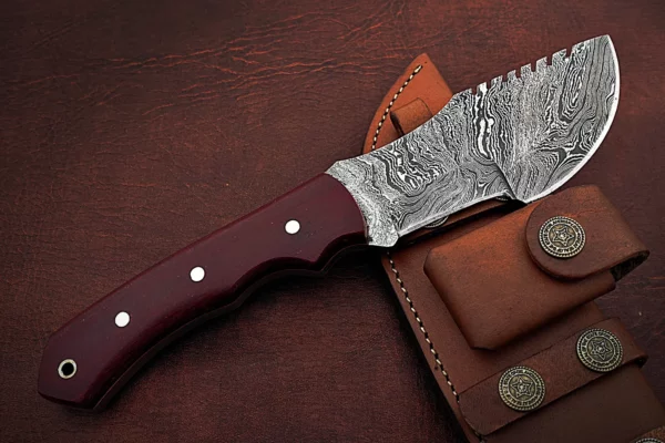 Custom Handmade Damascus Steel Beautiful Tracker Knife with Stunning Micarta Handle TK 3 3