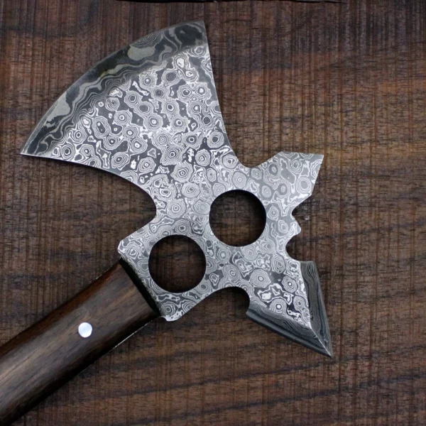 Custom Handmade Damascus Steel Beautiful Viking Hunting Axe AX 12 3 1