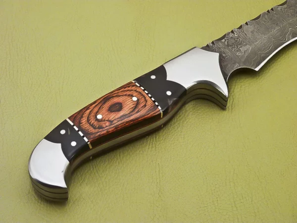 Custom Handmade Damascus Steel Bowie Knife BK 6 6