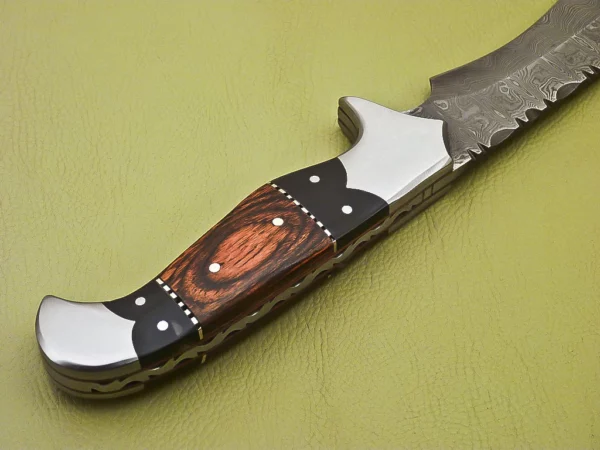Custom Handmade Damascus Steel Bowie Knife BK 6 7