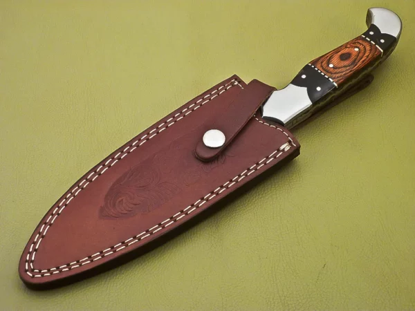 Custom Handmade Damascus Steel Bowie Knife BK 6 9