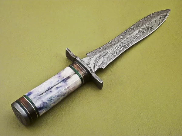 Custom Handmade Damascus Steel Hunting Dagger Knife DK 19 3