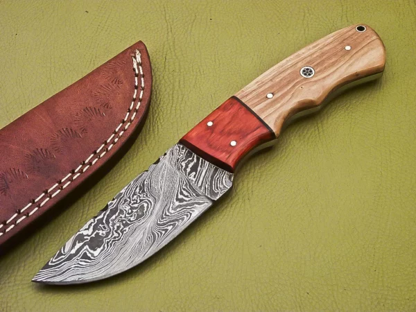 Custom Handmade Damascus Steel Skinner Knife SK 4 1