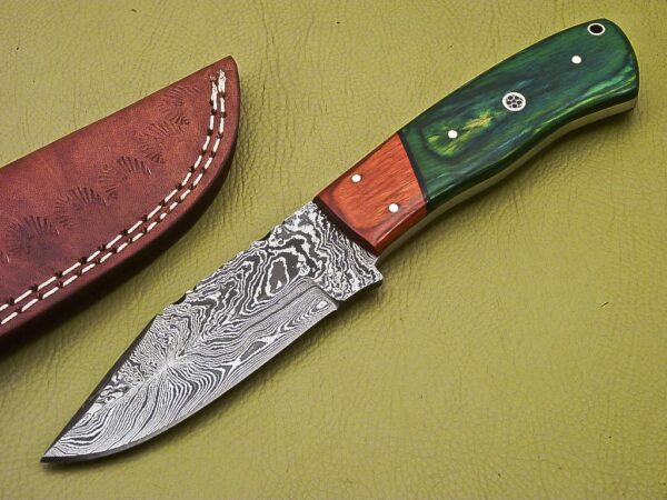 Custom Handmade Damascus Steel Skinner Knife SK 5 1