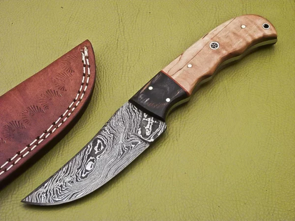 Custom Handmade Damascus Steel Skinner Knife SK 6 1