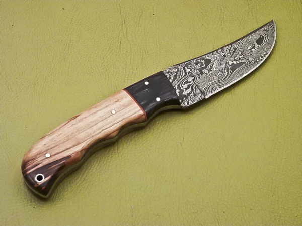 Custom Handmade Damascus Steel Skinner Knife SK 6 4