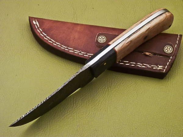 Custom Handmade Damascus Steel Skinner Knife SK 6 6