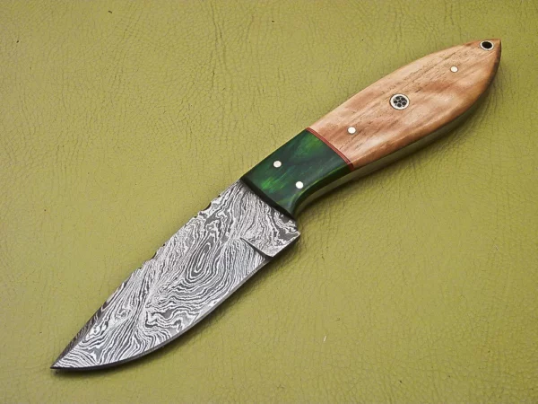 Custom Handmade Damascus Steel Skinner Knife SK 7 2