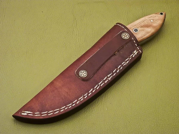 Custom Handmade Damascus Steel Skinner Knife SK 7 8
