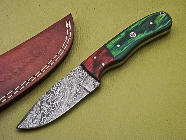 Custom Handmade Damascus Steel Skinner Knife SK 8 1