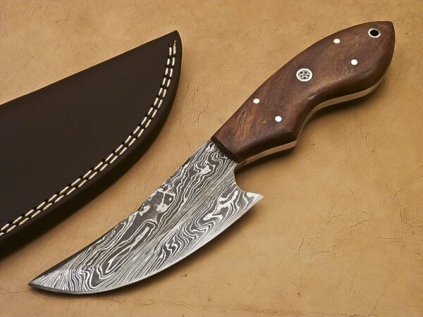 Custom Handmade Damascus Steel Skinner Knife SK 9 1
