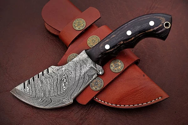 Custom Handmade Damascus Steel Tracker Knife TK 11 3
