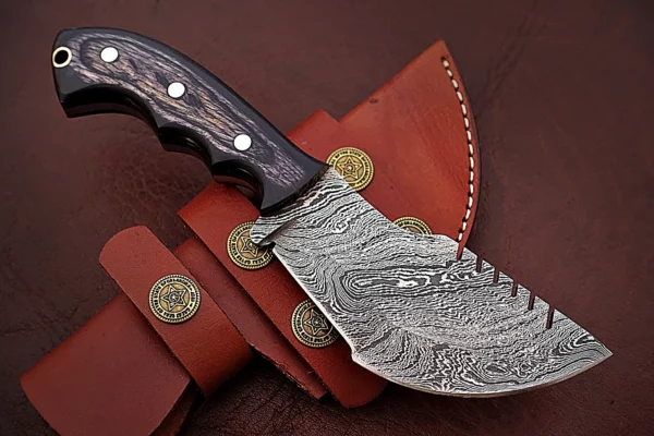 Custom Handmade Damascus Steel Tracker Knife TK 11 4