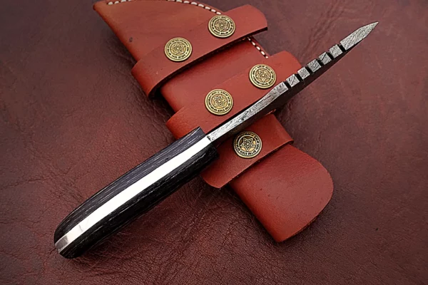 Custom Handmade Damascus Steel Tracker Knife TK 11 5