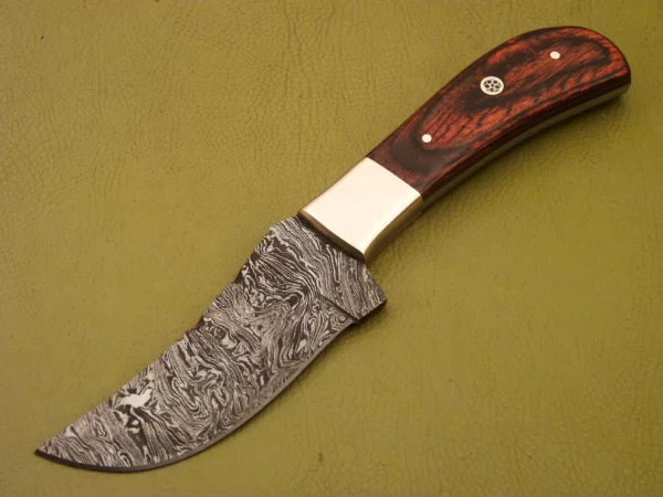 Custom Made Damascus Steel Skinner Knife SK 3 2