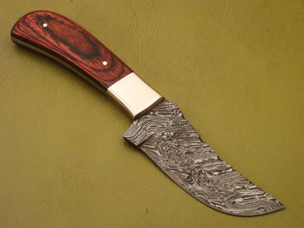 Custom Made Damascus Steel Skinner Knife SK 3 3