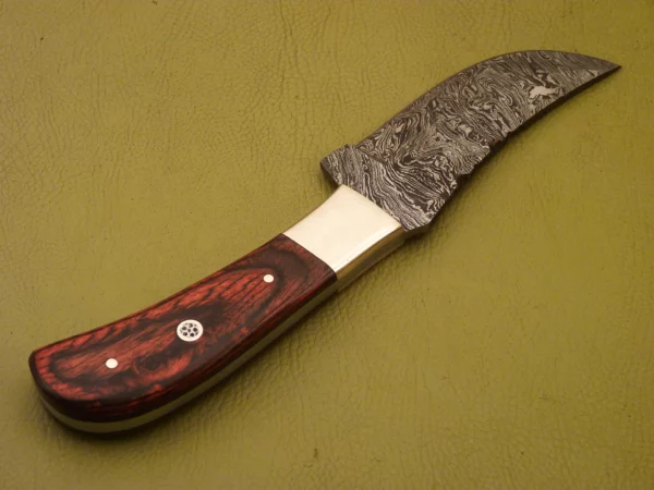Custom Made Damascus Steel Skinner Knife SK 3 5